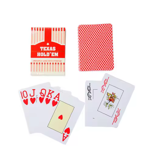 Plastic Playing Card Classic simple Texas Hold'em Jombo Index Poker Playing Cards,For Bridge Game En