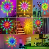 Color-changing LED fireworks light Smart Decoration USB Bluetooth Remote Control Fireworks Shape / C