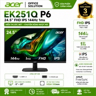 Acer EK251Q P6 24.5 Monitor" (FHD 1920 x 1080/ IPS/ 144Hz/ 1 ms)