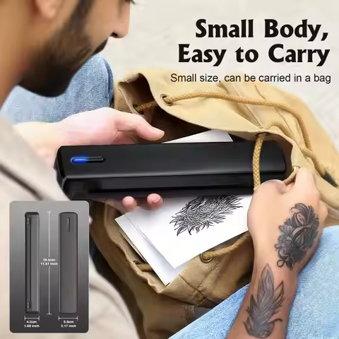 A4 Portable Thermal Printer: Your Wireless Tattoo Stencil & On-the-Go Office Document Buddy, No Ink 