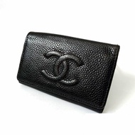 ⁺⊹古董精品⊹⁺┇CHANEL 魚子醬鑰匙包