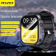 AWEI new smart watch H32 zinc alloy frame 2.0 large screen health detection sports mode蓝牙智能手表