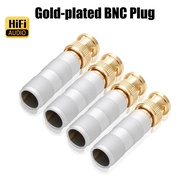 NEW 1PC OBNC2001G Gold Plated BNC Connector Male Plug BNC Video Cable HD SDI Connector 75-5 BNC plug