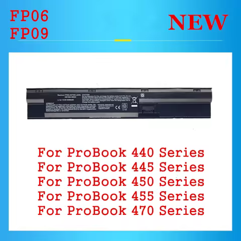 FP06 Laptop Battery For HP ProBook 440 445 450 455 470 Series FP06XL 3ICR19/65-3 707616-141 707616-2