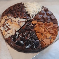 PTR Fudgy Brownies Pizza / birthday cake / kue ulang tahun by