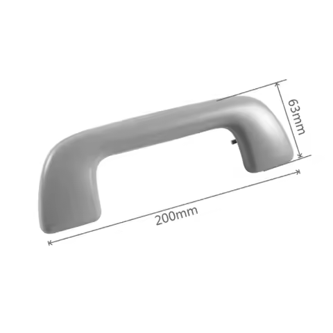 Gray Roof Grab Handle Overhead Assist Reinforced Plastic Wear-resistant Non-deformation Textured Fin