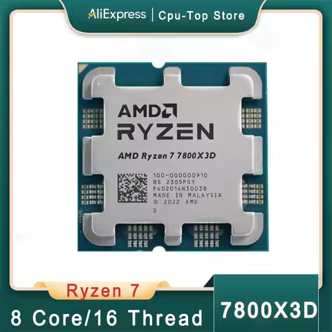 NEW AMD Ryzen 7 7800X3D R7 7800X3D 5.0 GHz 8-Core 16-Thread 5NM 96M Desktop Processor Socket AM5 CPU