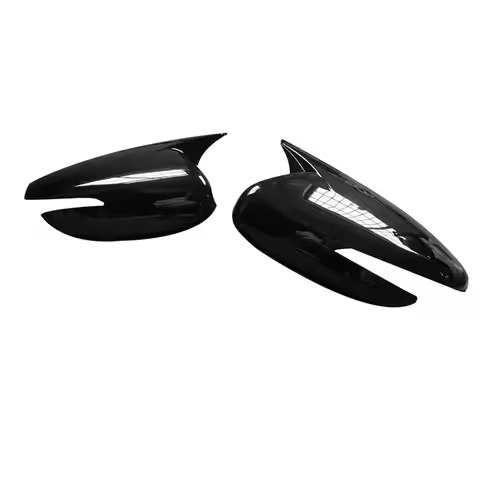 R1-1Pair Rearview Mirror Cover Housing Ox Horn Trim Caps For Kia K3 Forte 2013-2018 Side Wing Mirror
