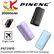 PINENG PN739PD MINI FAST CHARGE / PN739SPD BUILD-IN CABLE 22.5W 20000MAh FAST CHARGING PORTABLE POWE