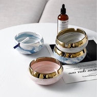 Marble Ashtray Gold Marble Ashtray Nordic Aesthetic Classic