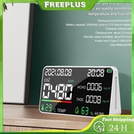 Air Quality Monitor CO2 HCHO TVOC Tester CO2 Detector Multifunctional Clock