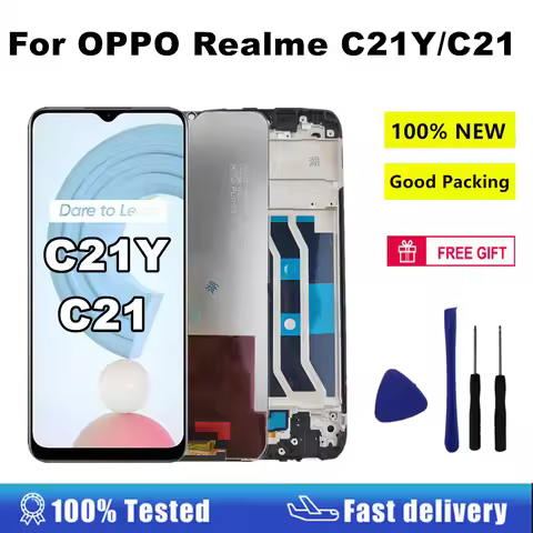 6.5'' C21Y C21 LCD For OPPO Realme C21Y RMX3261 RMX3263 LCD Display Touch Screen Digitizer Assembly 