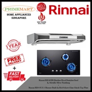 Rinnai RH-90ER Slimline Hood + Rinnai 93UG 3 Burner Built-in Hob *BUNDLE DEAL - FREE DELIVERY