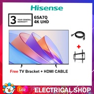 Hisense 65" 4K A7Q UHD 65A7Q Series Television (Free TV Bracket AND HDMI cable)