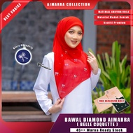 [BELLE COQUETTE]Bawal Diamond by Aimarra material Chiffon Voile Premium(Chiffon+Cotton)Tudung Square
