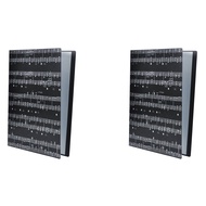 yunhaoSK-2X Music Sheet File Paper Storage Folder Documents Holder Blank Sheet Files Plastic A4 40 P