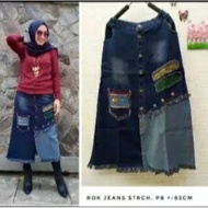 / Rok Jeans / Rok Denim / Rok Kancing / Rok Sleting Denim / Jeans | [BISA COD]/ROK JEANS/ROK DENIM/S
