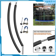 [SzgrqkjefMY] Two Section Trampoline Poles with Foam Sleeve Parts for 10ft-16ft Trampoline Curved Po
