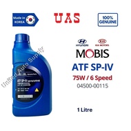 HYUNDAI ATF SP-IV 6 Speed Automatic Transmission Oil Fluid 75W 6AT 1 Litre Original Genuine 04500001