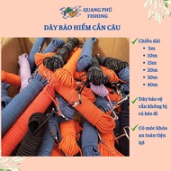 Fishing rod safety rope, fishing rod, fishing rod protection rope made of elastic rope 5m, 10m, 15m,