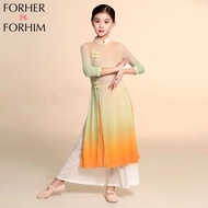 FORHERFORHIM New kids clothes Classical Dance Costume Girl Flowing kids clothes Performance Costume 