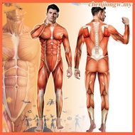 Halloween Men Women Avatar Muscle cos Stage Performance Costume Fun Costume Bodysuit Halloween Men W