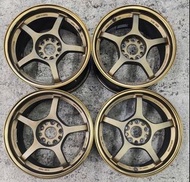 5x114正廠RAYS 57F鍛造鈴17吋7.5J ET40⭕往下⬇️拉 詳細睇説明豐田/本田/KIA/Mazda/hyundai/BYD/WRX/電車/七人車