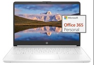 HP 14 吋超輕筆記型電腦,適用於學生和企業,Intel 四核心,8GB RAM,192GB 儲存空間(64GB eMMC+128GB Ghost Manta SD 卡),USB C,Win 11 