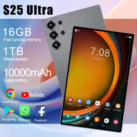 2025 S25 UItra 22+2TB Tablets 10.1inch Snapdragon 8 Gen3 Android 15 Tablette Global Version Dual 5G