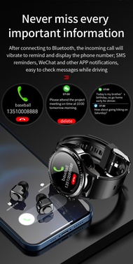 Jm03 Headset Smart Watch With Earbuds Tws Bluetooth Call Music Co