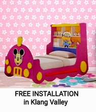 Q 10 Kids Cartoon Single Bed / Children Cartoon Single Bed / Children Bed / Kids Bed / Bed For Kids / Katil Budak (TBR)