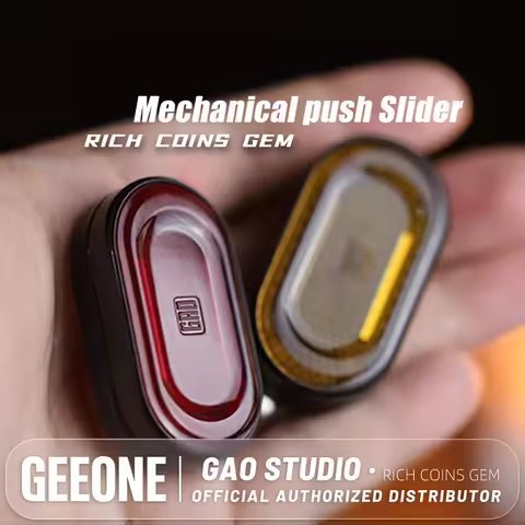 Gao Studio RICH COINS GEM Mechanical Push Slider Sensory Toys For Autism Fidget Toys Adults