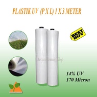 (((AALLOO)) Plastik UV Untuk Atap Green House Lebar 3 Meter Harga Per