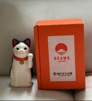 Japan 🇯🇵 BEAMS 瀨戶招財貓 ｜ 藍白色 （全新連盒）