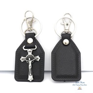 JESUS Catholic LEATHER CAR KEYCHAIN - CATHOLIC GIFT