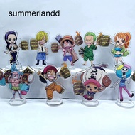 SL Anime ONE PIECE Acrylic Stand Chopper Luffy Action Figure Desk Decoration Prop Fans