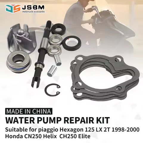 JSBM 250CC Scooter Water Pump Repair Kit For Piaggio Hexagon 125 LX 2T 1998 1999 2000 Honda Helix 25