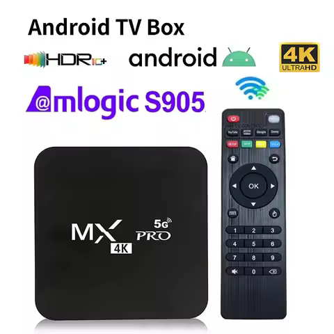 MX-Pro Smart TV Box 4K HD Android 11 Amlogic S905 Quad-Core 4G WiFi Original Media Player Home Theat