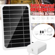 3L/min Solar Oxygen Generator Oxygen Pump Solar Aquarium Fish Tank Air Pump Kit Aquarium Fish Tank O