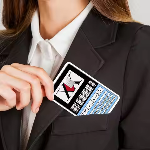 Anime Hisoka Hunter X Hunters 100% Hot Sale Amine Credit Debit Bank Card Bus Card Film Skin Sticker