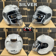 ACES R2 Open Face Helmet Smoke Visor Topi Keledar
