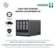 UGREEN NASync DXP4800 PLUS  (85055C/8GB DDR5/1*2.5GbE/ 1*10GbE/HDMI 4K/4-BAY) Storage Drives Sold Se