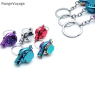 RangeVoyage Chrome Metal TURBO Charger Keychain Keyring, NO PLASTIC! Spinning Compressor! Boutique