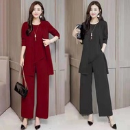 Plus Size  3 Pcs/Set  Women's Casual Set Wear Ladies Female Office OL Wear Fashion Work Wear