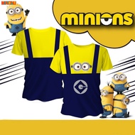 Minion Costume Kid Adult Outfit Matching Performance Halloween T Shirt