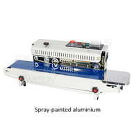 ZONESUN FR-900 Continuous Band Sealer Automatic Plastic Bag Sealing Machine with Date Printing Embos