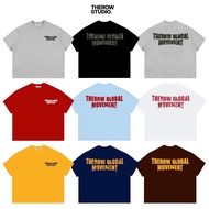 TR4 THEROW Boxy T-Shirt Local Brand Short Sleeve Cotton 250gsm "MOVEMENT" Unisex Loose Form T-Shirt 