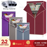 ✔❣Large Capacity Zipped Wardrobe with Spacious Storage Almari Baju Berzip Kain Mudah Alih Berwarna Zip