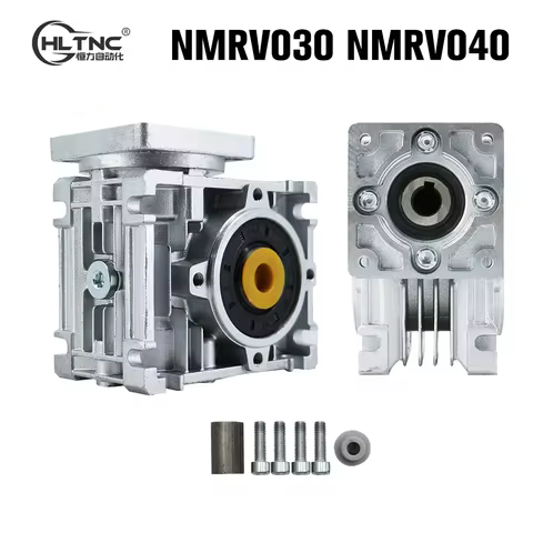 HLTNC Nema 23 34 Worm Gear Reducer NMRV030 NMRV040 High Torque Gearbox dc motor Reducers Input 11/14