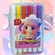 Box of 12 AP777 Acrylic markers, GSTAR brand, bright colors, premium quality
